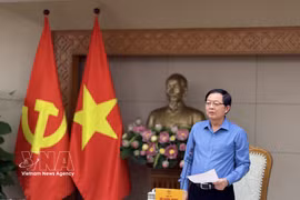 越南政府副总理胡国勇发表讲话 图自越通社