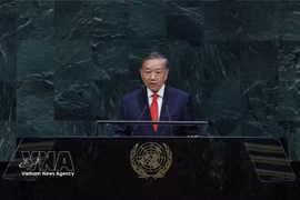越共中央总书记、国家主席苏林在美国纽约联合国总部出席第81届联合国大会一般性辩论并发表讲话 图自越通社