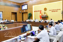 国会主席陈青敏在7月15日上午的国会常务委员会第四次会议上发表讲话。图片来源： 越通社 