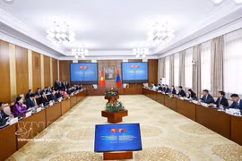 越南政府总理黎明兴主持召开会议，研究《投资法》修订案、《招标法》修订案、《国家预算统一法》草案和《中小企业发展法》草案以及相关法律草案中的土地财政、土地价格等问题 图自越通社