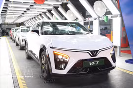 VinFast印度工厂生产的电动汽车车型。图自越通社
