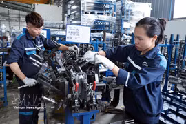 AUTOMECH机械设备与解决方案股份公司（北宁省廷湛工业区）年营业收入约1万亿越盾，为超过600名劳动者提供就业岗位。图自越通社。