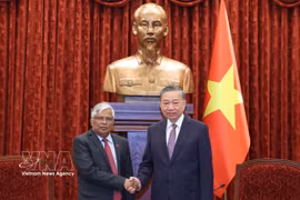 越共中央总书记、国家主席苏林会见孟加拉国驻越大使 图自越通社