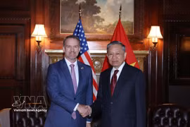越共中央总书记、国家主席苏林会见美国贸易代表贾米森·格里尔 图自越通社