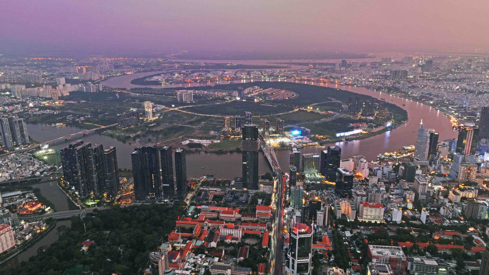 胡志明市的一角。图自越通社