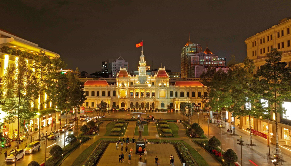 坐落于第一郡的胡志明市人民委员会驻地。图自越通社