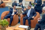 越南政府总理范明政会见中国国务院总理李强。图自互联网