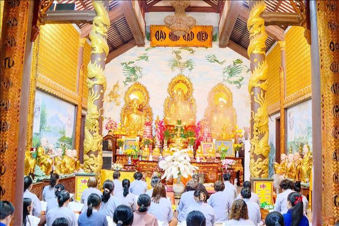 佛迹寺:万象中心的越南灵魂。图自越通社 lao1-8725.jpg