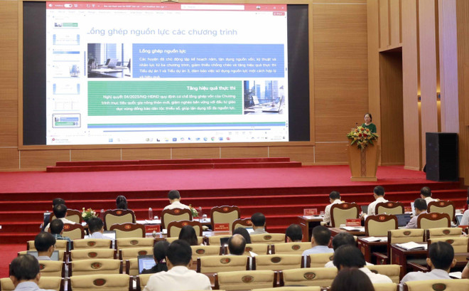 会议场景。图自越通社 vna-potal-tong-ket-5-nam-chuong-trinh-muc-tieu-quoc-gia-ve-dan-toc-thieu-so-8319672.jpg