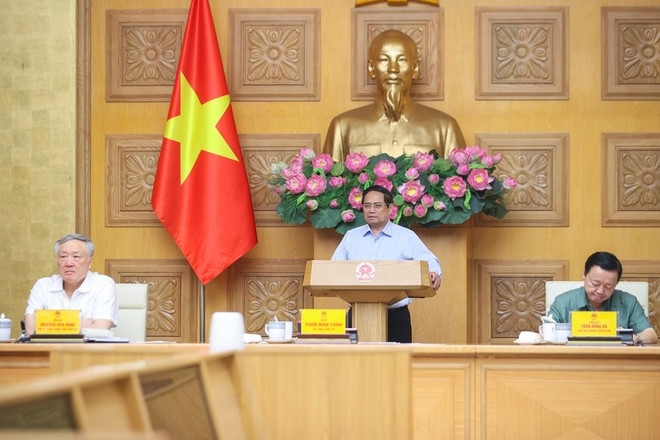 越南政府总理范明政发表讲话。图自越通社 tt2.jpg