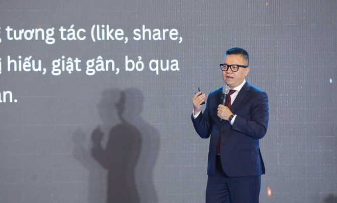 越南新闻工作者协会主席黎国明发表讲话。图自越通社 vna-potal-khai-mac-dien-dan-bao-chi-toan-quoc-lan-thu-2-8101389.jpg
