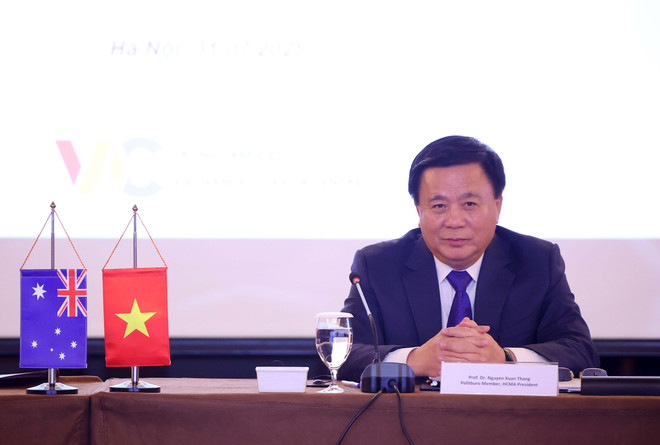 越共中央政治局委员、胡志明国家政治学院院长阮春胜。图自越通社 vna-potal-trung-tam-viet-uc-so-ket-03-nam-hoat-dong-8183035.jpg