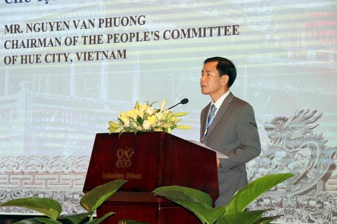顺化市人民委员会主席阮文方发表讲话。图自越通社 nguyen-van-phuong-resize.jpg