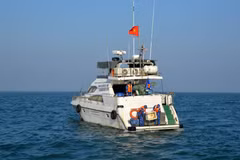 越中海警在北部湾北部海域进行联合巡逻