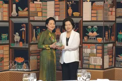 越南国会主席夫人与韩国国会主席夫人共同参观韩国国会博物馆