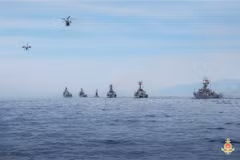海上武装部队阅兵准备就绪