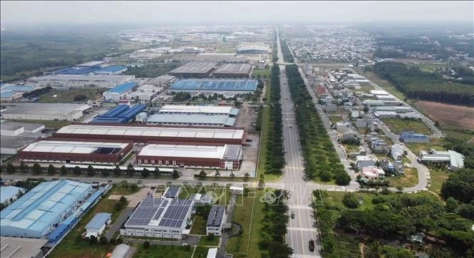 平阳省越南-新加坡工业园（VSIP）。图自越通社