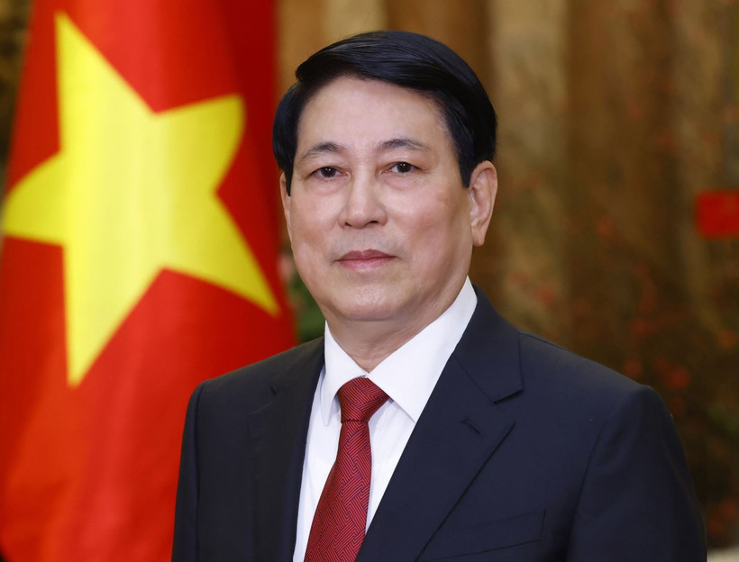 越南国家主席梁强。图自越通社