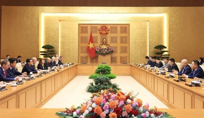 见面会场景。图自越通社