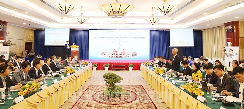 对话会场景。图自胡志明市市委门户网站