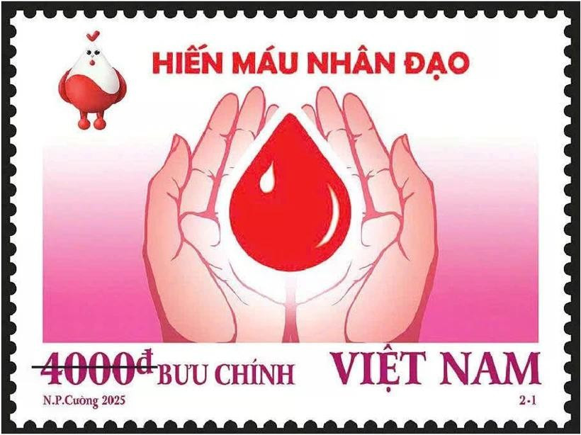 越南科技部首次以“无偿献血”为主题发行邮票 图自ictvietnam.vn
