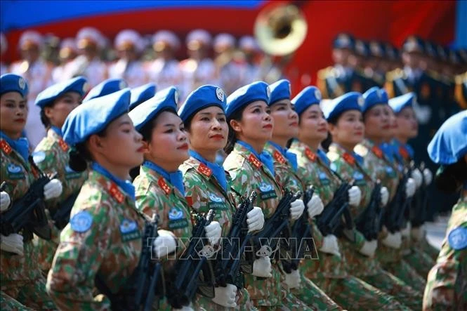 越南维和女军。图自越通社
