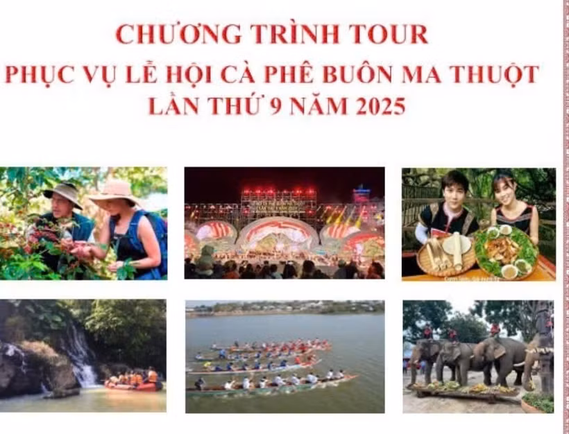 得乐省推出34条旅游线路，为邦美蜀咖啡节提供服务。图自互联网