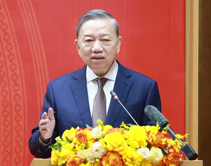 越共中央总书记苏林。图自越通社