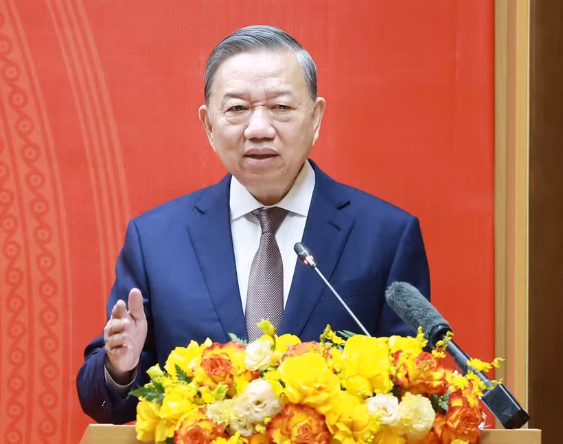 越共中央总书记苏林。图自越通社