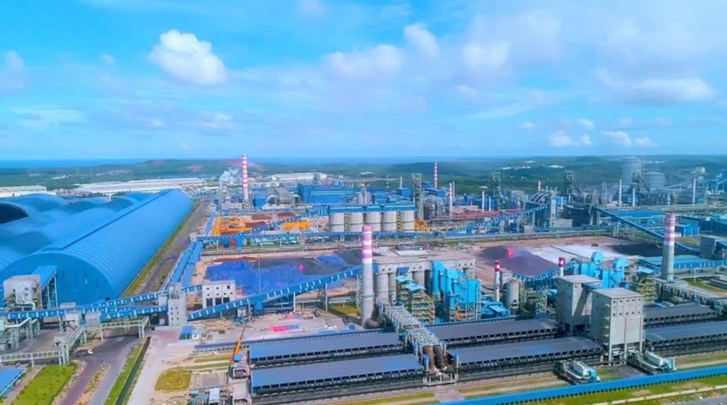 和发蓉橘钢铁复合型园区在广义省经济发展中发挥重要作用。图自越通社