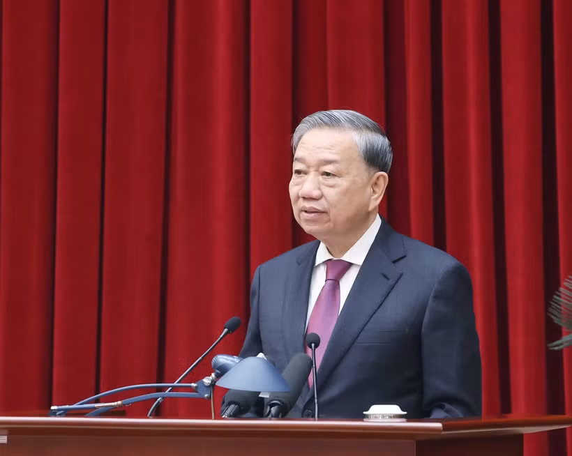 越共中央总书记苏林。图自越通社