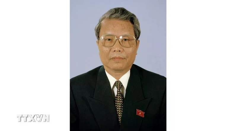 原越共中央政治局委员、原越南社会主义共和国主席陈德良。图自越通社