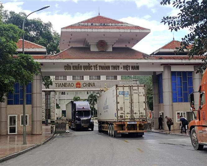 清水国际口岸。图自越通社