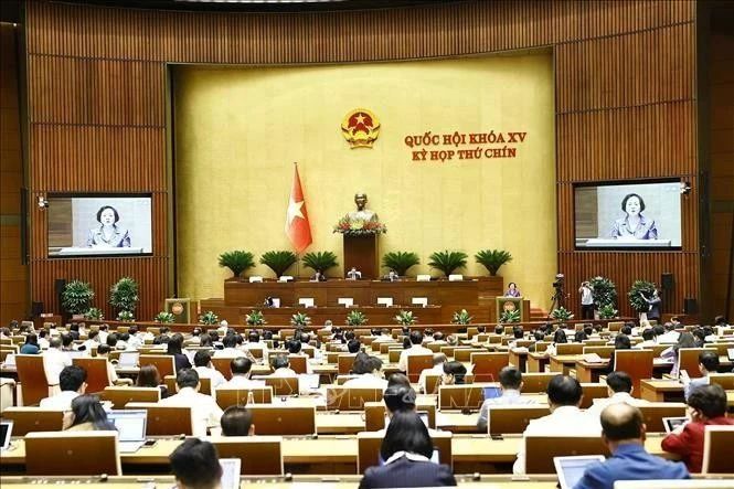 6月12日上午,国会将讨论并表决通过国会关于2025年省级行政单位调整决议。图自越通社