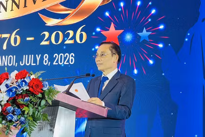 越南外交部部长黎怀忠出席并发表讲话。图自人民军报