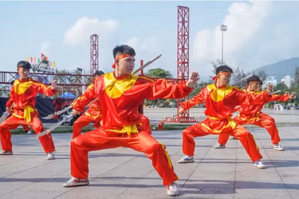 对武学的热爱精神被“武之乡”平定人民代代相传与发扬。图自Vietnam+