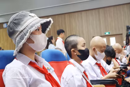 癌症患儿的特殊开学典礼
