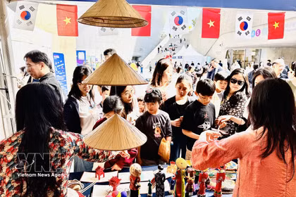 越南展位。图自越通社