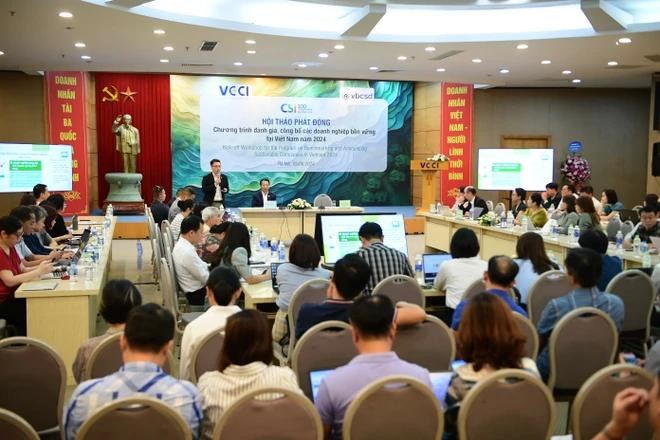 越南工商联合会启动2024年“越南可持续企业评估和发布计划”。图自Vietnam+ tua-1775-9775.jpg.webp
