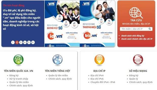 网站/电子邮件附带的国家域名 .vn 是帮助零售商店拥有可靠合法的存在并优化搜索系统和品牌形象塑造的解决方案 图自Vietnam+ ten_mien.jpg.webp