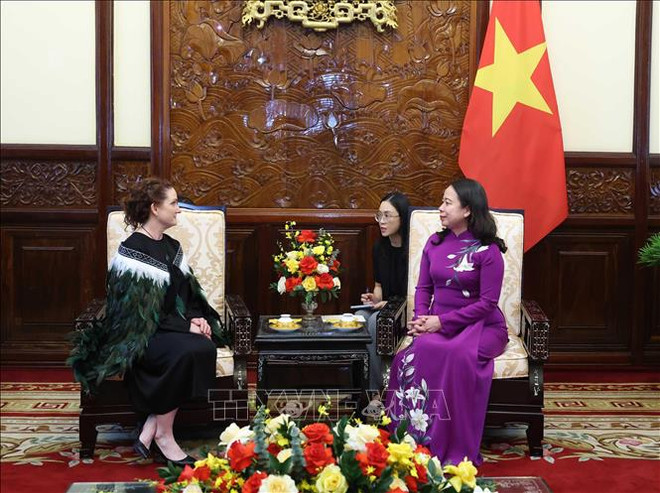 国家代主席武氏映春会见新西兰驻越大使卡罗琳·雷切尔·贝雷斯福德。图自越通社 uuid=66C88DBB-4AC4-4FEC-A8DD-A4AD77BF1B66&library=1&type=1&mode=1&loc=true&cap=true.jpeg