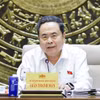 越南国会主席、规范性法律文件体系总体审查指导委员会主任陈青敏在国会大厦主持召开了指导委员会常务会议。图自越通社