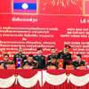 双方缔结友好关系签约仪式现场。图自越通社