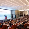 越共中央总书记、国家主席苏林在中国清华大学发表演讲。图自越通社
