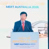 越南外交部副部长阮孟强在活动上发表讲话。越南外交部供图