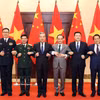 双方代表合影。图自越通社
