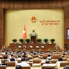 第十六届国会第一次会议上，国会通过了四项税法修正案及2027年国会监督计划。图自越通社