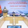 政府总理范明政在政府驻地主持召开铁路领域国家重点项目指导委员会第五次会议。图自越通社