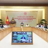 越南政府总理范明政在国家打击非法、不报告和不受管制（IUU）捕捞指导委员会第16次会议上发表结论性讲话。图自越通社