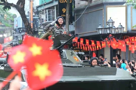 各支部队就位，准备参加A80第二次阅兵合练